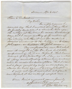 Thumbnail for Joseph Vaill letter to Edward Dickinson, 1845 April 3 - Image 1
