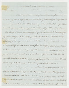 Thumbnail for John Fiske letter to Edward Hitchcock, 1847 March 2 - Image 1