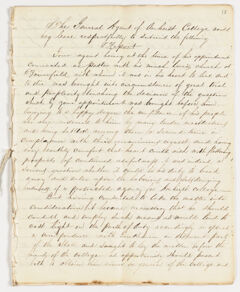 Thumbnail for Joseph Vaill drafts of report as General Agent of Amherst College, 1842 August - Image 1