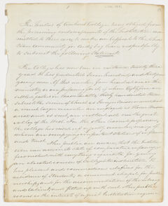 Thumbnail for Draft of Amherst College Board of Trustees circular and Joseph Vaill form letter, 1843 December - Image 1