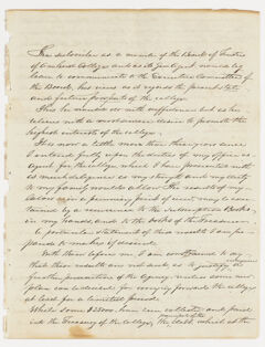Thumbnail for Joseph Vaill statement as General Agent of Amherst College submitted to the Executive Committee of the Trustees, 1844 November …