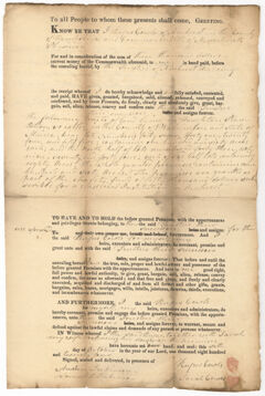 Thumbnail for Copy of Rufus Cowls deed to the Trustees of Amherst Academy, 1824 October 6 - Image 1