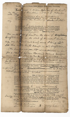 Thumbnail for William F. Sellon deed to the Trustees of Amherst Academy, 1824 October 9 - Image 1