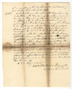 Thumbnail for Copy of a resolution passed by the Trustees of Amherst Academy, 1825 March 15 - Image 1