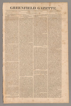 Thumbnail for Greenfield gazette, 1824 September 28 - Image 1