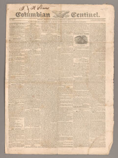 Thumbnail for Columbian centinel, 1825 March 19 - Image 1