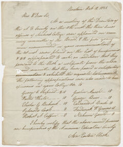 Thumbnail for Asa Eaton letter to Zephaniah Swift Moore, 1821 October 21 - Image 1
