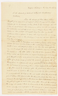 Thumbnail for Judah Ely letter to the students of the Collegiate Institution, 1824 March 1 - Image 1