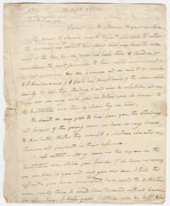 Thumbnail for Sylvester Holmes letter to Heman Humphrey, 1824 April 16 - Image 1