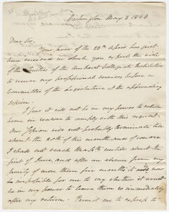 Thumbnail for Elijah Hunt Mills letter to Heman Humphrey, 1824 May 3 - Image 1