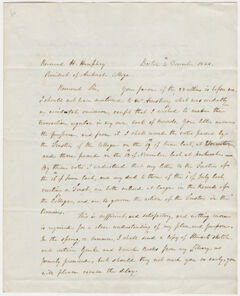 Thumbnail for David Sears letter to Heman Humphrey, 1844 December 4 - Image 1