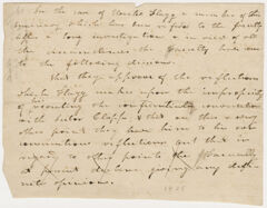 Thumbnail for Note regarding the disciplinary case of Horatio Flagg, 1825 - Image 1