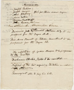 Thumbnail for Williams College memoranda regarding honorary and secondary degrees and other business - Image 1