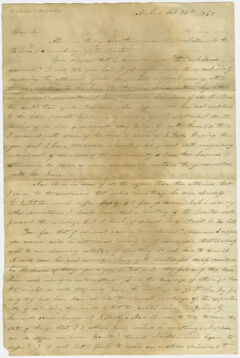 Thumbnail for Edward Hitchcock letter to unidentified recipient, 1851 October 20 - Image 1
