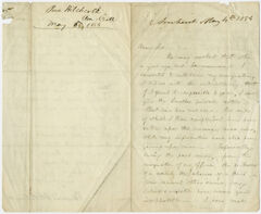 Thumbnail for Edward Hitchcock letter to unidentified recipient, 1854 May 4 - Image 1