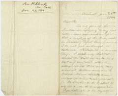Thumbnail for Edward Hitchcock letter to unidentified recipient, 1854 June 26 - Image 1