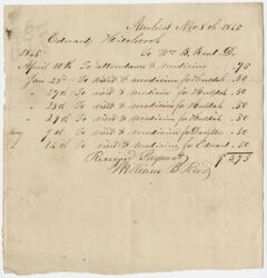 Thumbnail for Edward Hitchcock receipt of payments to Dr. William Barrett Reed, 1845 November 8 - Image 1