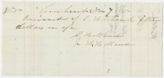 Thumbnail for Edward Hitchcock receipt of payment to Seneca and Henry Holland, 1855 November 7 - Image 1