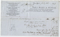 Thumbnail for Edward Hitchcock receipt of payment to Wiley & Putnam, 1847 July 8 - Image 1