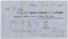 Thumbnail for Edward Hitchcock and John Tappan receipt of payment to Charles Stoddard and Joseph Samuel Lovering, 1853 December 10 - Image 1