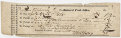 Thumbnail for Edward Hitchcock invoice for the Amherst Post Office, 1838 April 1 - Image 1