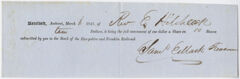 Thumbnail for Edward Hitchcock receipt of payment to Hampshire and Franklin Railroad, 1847 March 1 - Image 1
