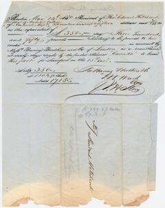 Thumbnail for Edward Hitchcock receipt of payment to Baring Brothers & Co., 1850 May 14 - Image 1