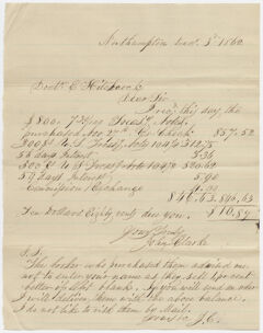 Thumbnail for John Clarke letter to Edward Hitchcock, 1862 December 3