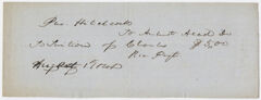 Thumbnail for Edward Hitchcock receipt of payment to Amherst Academy, 1848 - Image 1
