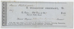 Thumbnail for Edward Hitchcock receipt of payment to Williston Seminary, 1847 - Image 1