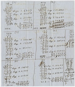 Thumbnail for Edward Hitchcock calculations regarding property in Deerfield - Image 1