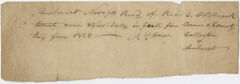 Thumbnail for Edward Hitchcock receipt of payment to the town of Amherst, 1838 - Image 1