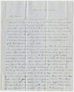 Thumbnail for Linus Child letter to Edward Hitchcock, 1847 March 8 - Image 1
