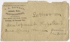 Thumbnail for Charles Darwin letter to Edward Hitchcock, 1845 November 6 - Image 1