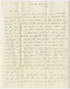 Thumbnail for Governor Edward Everett letter to Edward Hitchcock, 1837 June 16 - Image 1