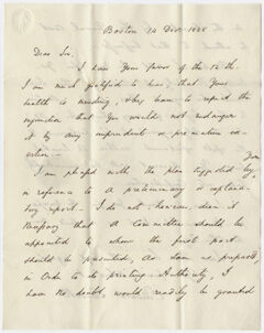 Thumbnail for Governor Edward Everett letter to Edward Hitchcock, 1838 December 14 - Image 1