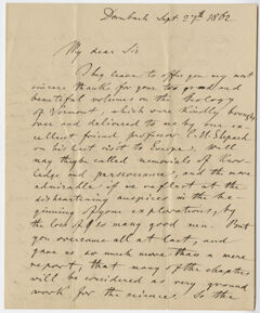 Thumbnail for Wilhelm Haidinger letter to Edward Hitchcock, 1862 September 27 - Image 1