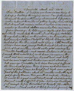 Thumbnail for Charles Hitchcock letter to Edward Hitchcock, 1858 March 22 - Image 1
