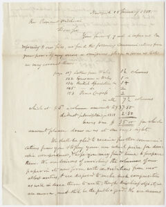 Thumbnail for Sidney Morse letter to Edward Hitchcock, 1851 January 18 - Image 1
