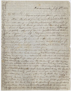 Thumbnail for Justin Perkins letter to Edward Hitchcock, 1845 July 8 - Image 1