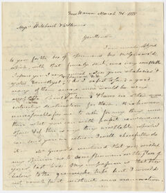 Thumbnail for Benjamin Silliman letters to Edward Hitchcock and Stephen West Williams, 1818 March 31 - Image 1