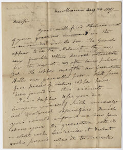 Thumbnail for Benjamin Silliman letter to Edward Hitchcock, 1817 August 24 - Image 1
