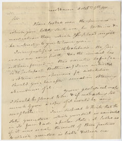 Thumbnail for Benjamin Silliman letter to Edward Hitchcock, 1817 October 6 - Image 1