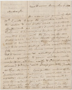 Thumbnail for Benjamin Silliman letter to Edward Hitchcock, 1818 December 11 - Image 1