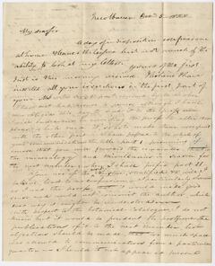 Thumbnail for Benjamin Silliman letter to Edward Hitchcock, 1822 December 5 - Image 1