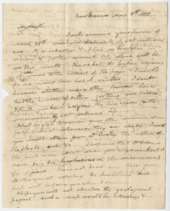 Thumbnail for Benjamin Silliman letter to Edward Hitchcock, 1822 May 8 - Image 1