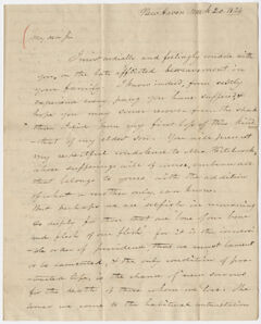 Thumbnail for Benjamin Silliman letter to Edward Hitchcock, 1824 March 20 - Image 1