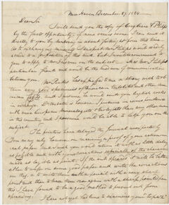 Thumbnail for Benjamin Silliman letter to Edward Hitchcock, 1824 December 27 - Image 1