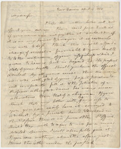 Thumbnail for Benjamin Silliman letter to Edward Hitchcock, 1825 April 4 - Image 1