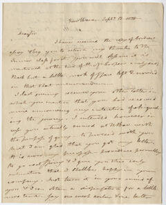 Thumbnail for Benjamin Silliman letter to Edward Hitchcock, 1828 September 13 - Image 1